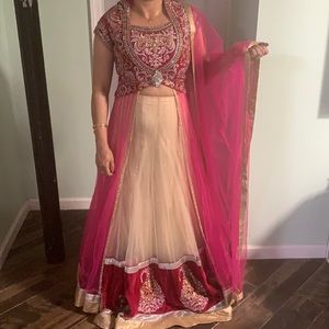 Two-Piece Indian Lehenga